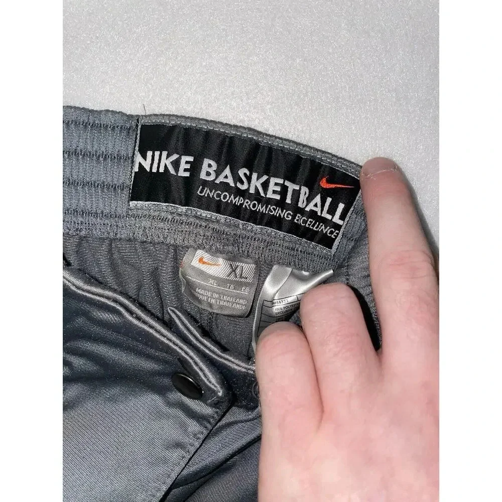 Vintage Nike Full Tear Away Pants Men's XL Track‎ Basketball Loose Gray Y2K 90s
